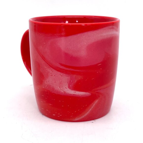 Starbucks 11oz Red White Swirl Ceramic Mug Cup 2024 Microwave & Dishwasher Safe - Picture 6 of 12